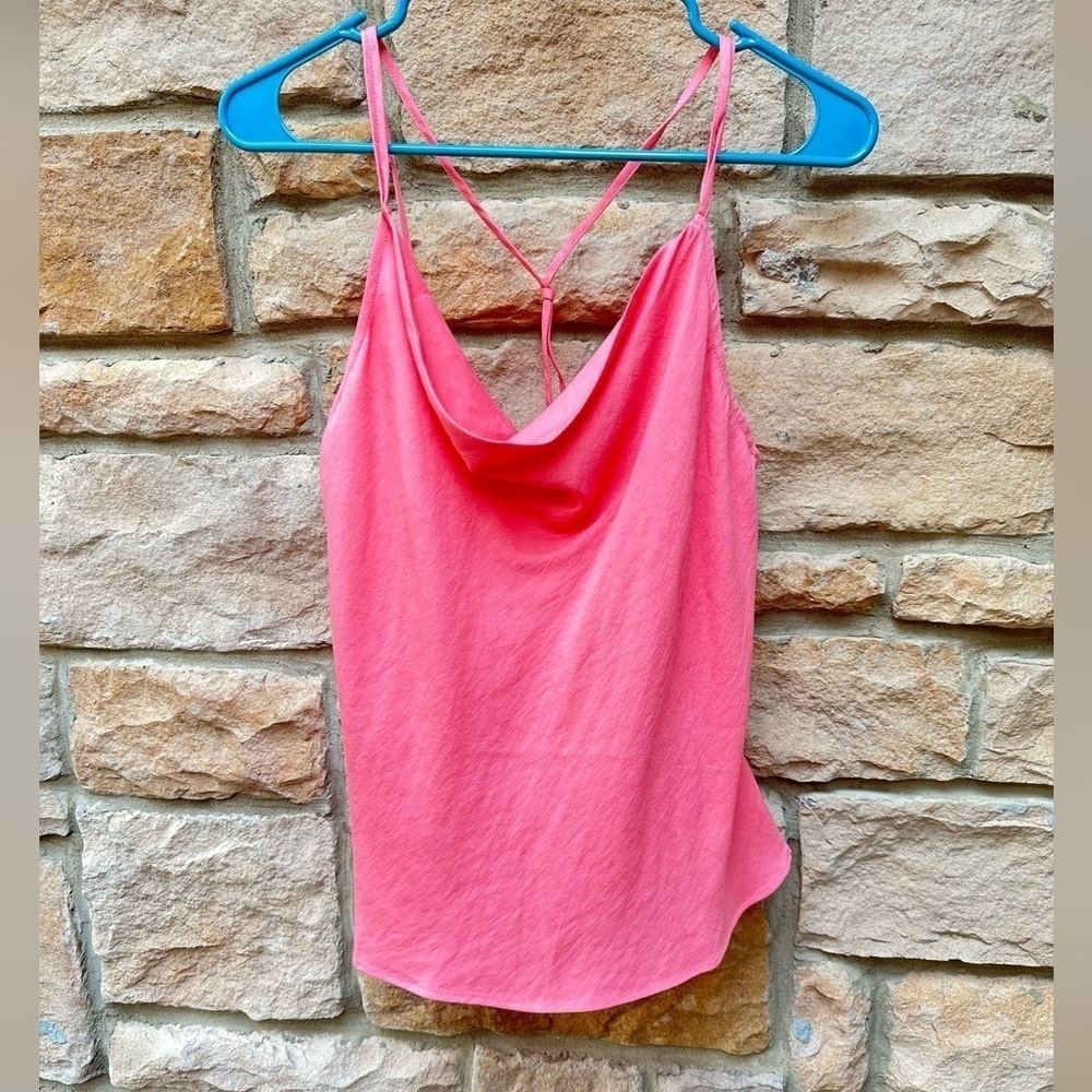 NWT Timing - Cowl Neck, Spaghetti Tank Top Coral color Size Medium So cute